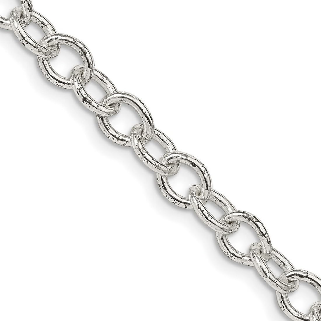 925 Sterling Silver Oval Polished Chain Necklace 24 Inch 5.75mm - Dainty Lobster Claw Clasp Unisex Jewelry for Women & Men - Perfect for Everyday Wear, Gifts & Special Occasions