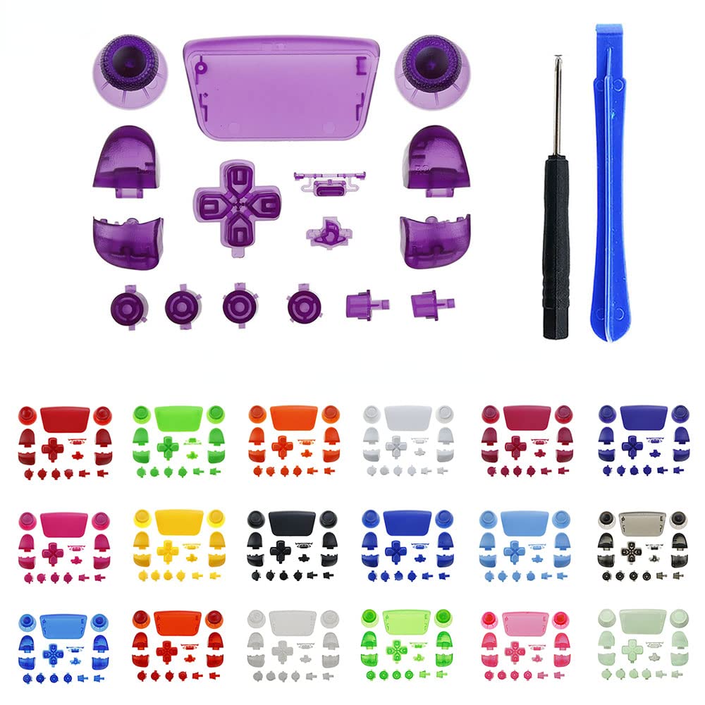 Premium Replacement Joystick & Button Kit for Sony PS5 Controller (BDM-020 V2) - Includes Full Set of D-Pad, Triggers (L1/R1 L2/R2), ABXY Buttons & Repair Tools (Blue) - Perfect for DIY Controller Repair & Customization