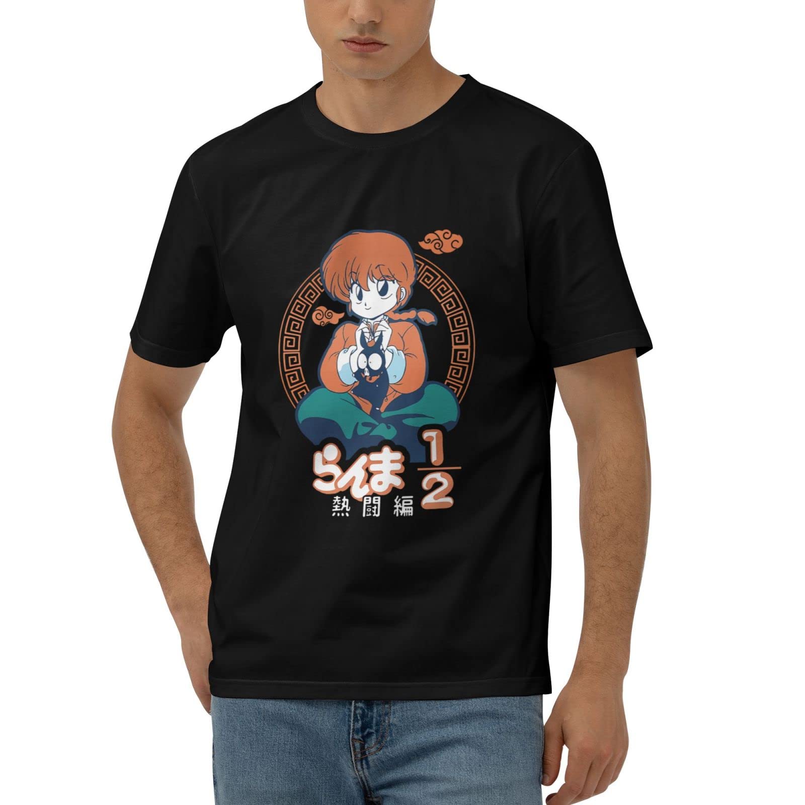 Ranma ½ Anime Manga Graphic T-Shirt for Men - Short Sleeve Cotton Tee - Perfect for Cosplay, Conventions & Anime Fans