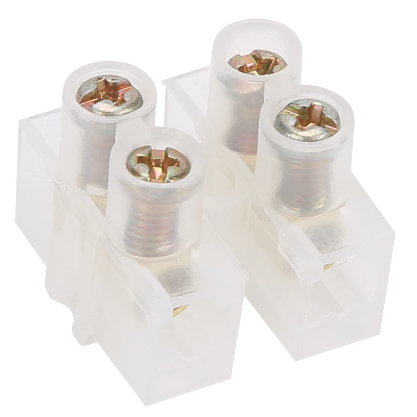 10A Terminal Block Connector - 50Pcs Industrial Wire Connector Blocks for Power Supplies (2 in 2 Out) - Perfect for Electrical Wiring, DIY Projects & Industrial Applications