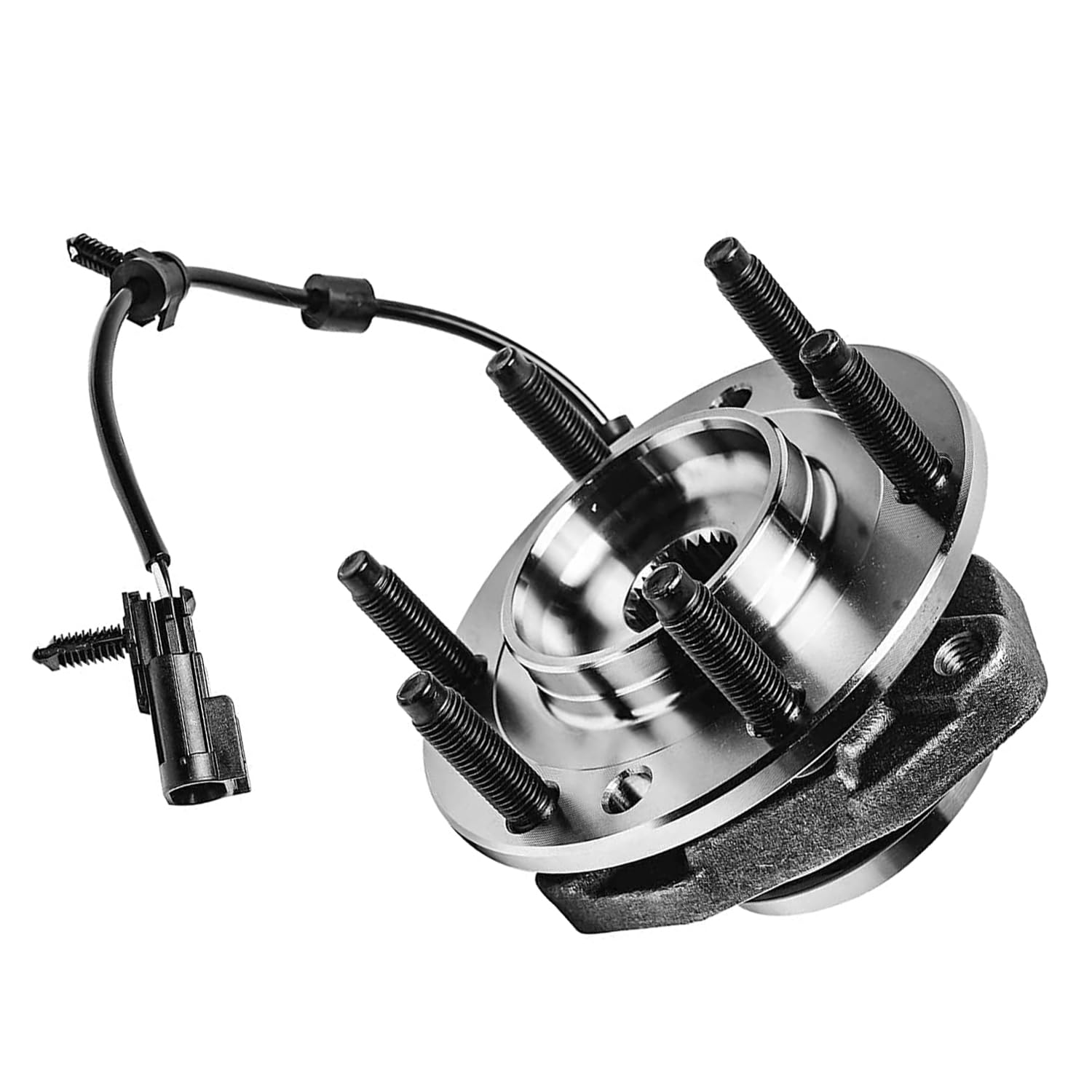Detroit Axle Front Wheel Bearing Hubs & Tie Rods Kit for 2002-2009 Chevy Trailblazer GMC Envoy - 2 Wheel Bearing Hub Assemblies & 2 Outer Tie Rods Replacement - Perfect for Off-Roading, Daily Commuting & Suspension Repair
