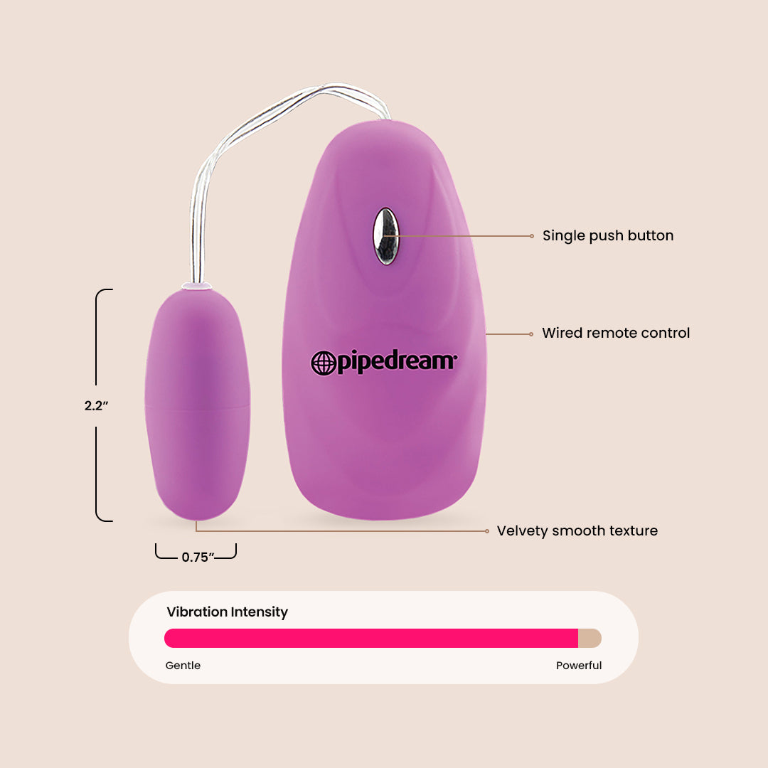 5-Speed Rechargeable Bullet Vibrator with Remote - ABS Soft Touch Egg Massager for Women - Perfect for Couples Play & Solo Pleasure