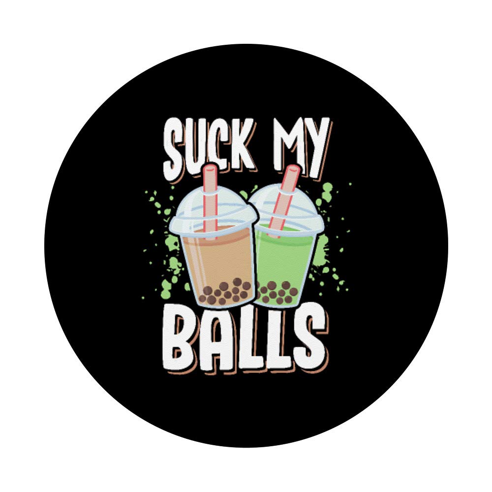 Funny Bubble Tea Tapioca Balls Pun PopSockets PopGrip - Swappable Phone Grip for iPhone, Samsung & Tablets | Cute Accessory for Bubble Tea Lovers & Pop Culture Fans