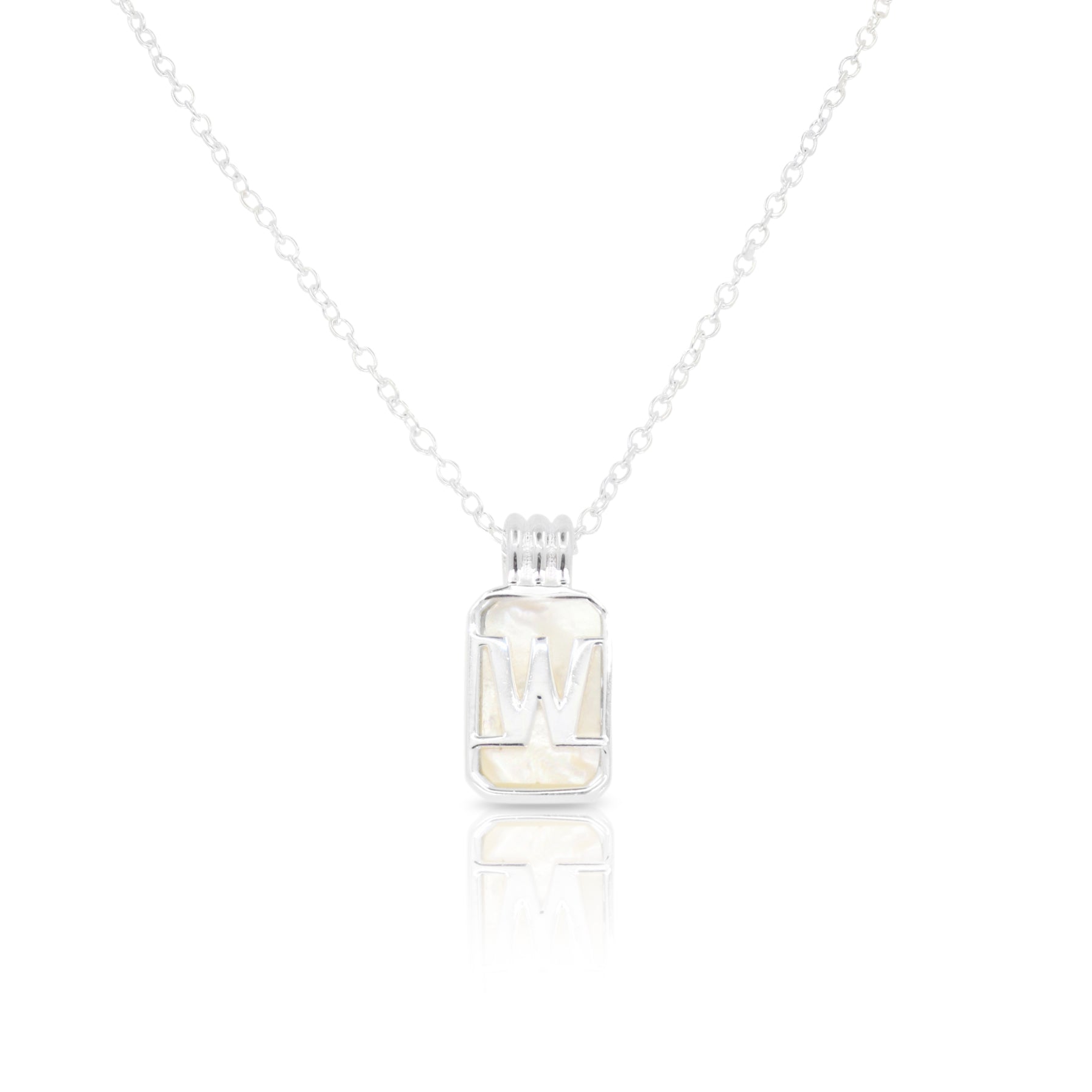 Initial A to Z Silver Necklace for Women - Personalized Alphabet Pendant Jewelry Gift for Her - Perfect for Birthdays, Anniversaries & Everyday Wear