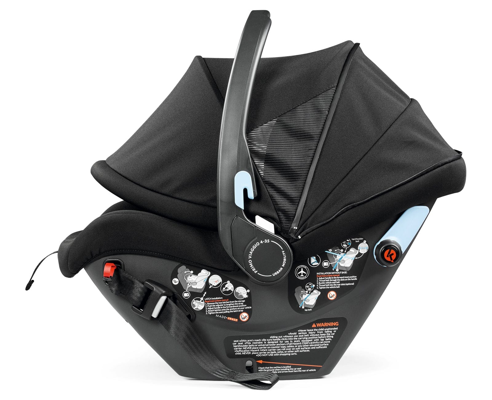Peg Perego Primo Viaggio 4/35 Urban Mobility Infant Car Seat - Safe & Comfortable Baby Car Seat for Newborns to 35 lbs - Perfect for City Travel & Daily Commutes