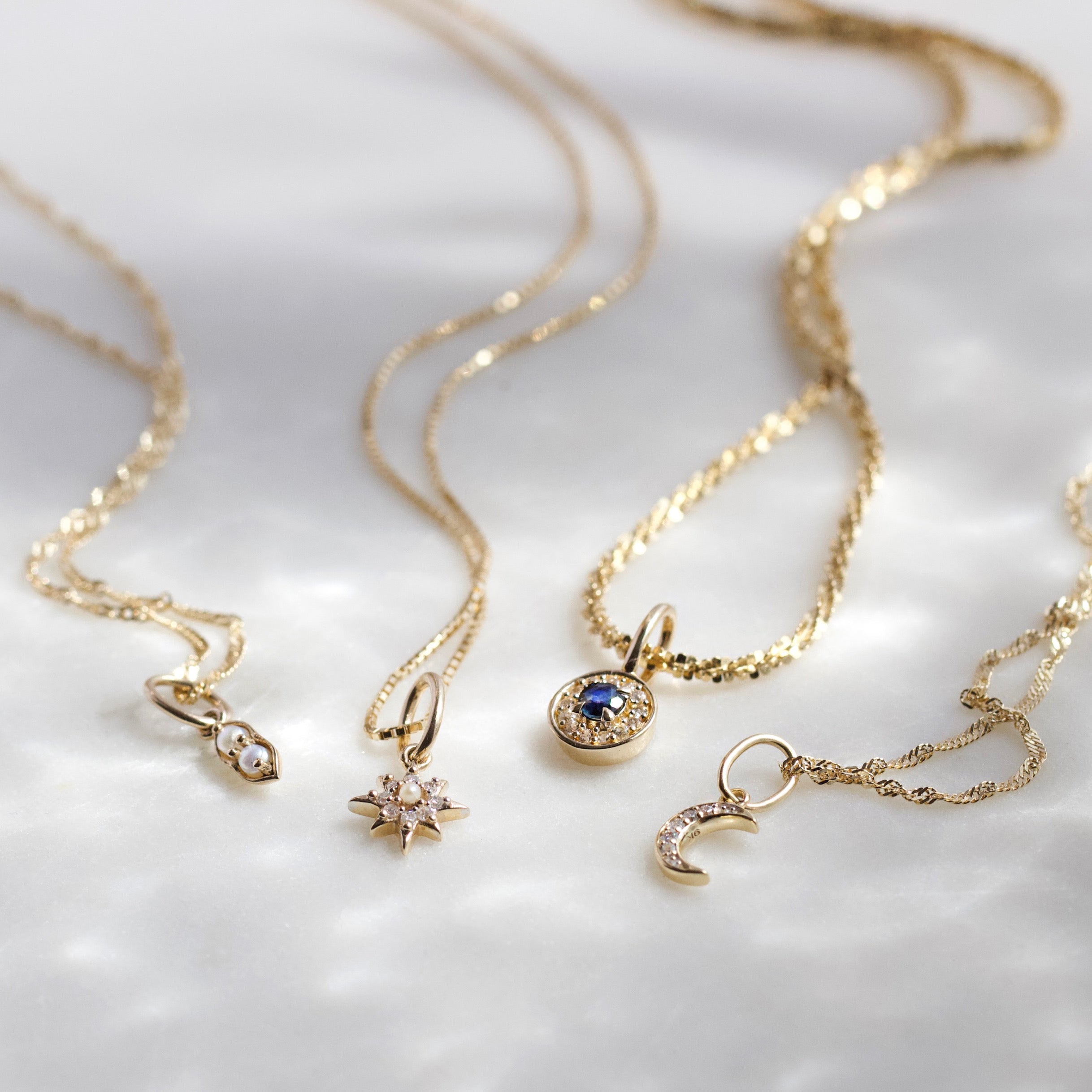 Vintage Diamond Star Charm Pendant Necklace - Elegant Jewelry Gift for Women, Perfect for Anniversaries, Birthdays & Special Occasions