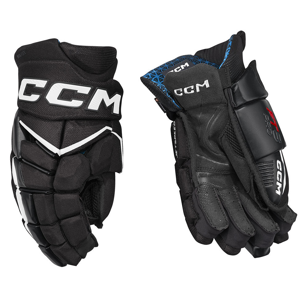CCM Jetspeed FT8 Pro Senior Ice Hockey Gloves - High-Performance Protective Gear for Hockey Players - Perfect for Games, Practices & Competitive Play