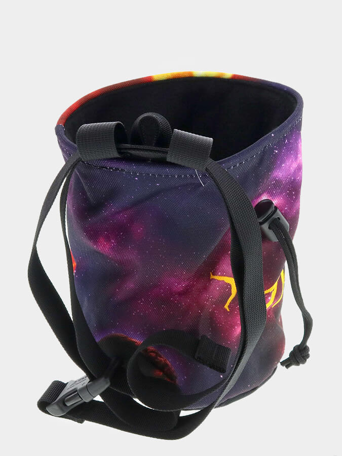 Metolius Galaxy Comp Print Chalk Bag for Rock Climbing & Bouldering - Lightweight & Durable Chalk Holder for Gymnastics, Weightlifting & Fitness Training