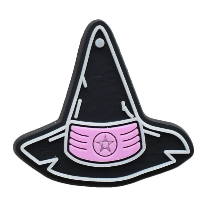 Pink Halloween Shoe Charms for Crocs - Cute Shoe Decorations for Kids & Adults - Perfect for Christmas Parties, Gifts & Costume Accessories
