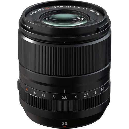 Fujifilm FUJINON XF 33mm F1.4 R LM WR Lens - Fast Aperture Prime Lens for Fuji X-Mount Cameras, Weather-Resistant for Outdoor Photography & Portraits