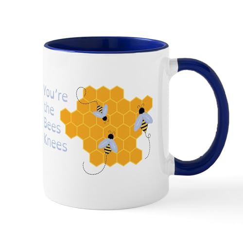 White/Navy Inside - The Bees Knees Mugs