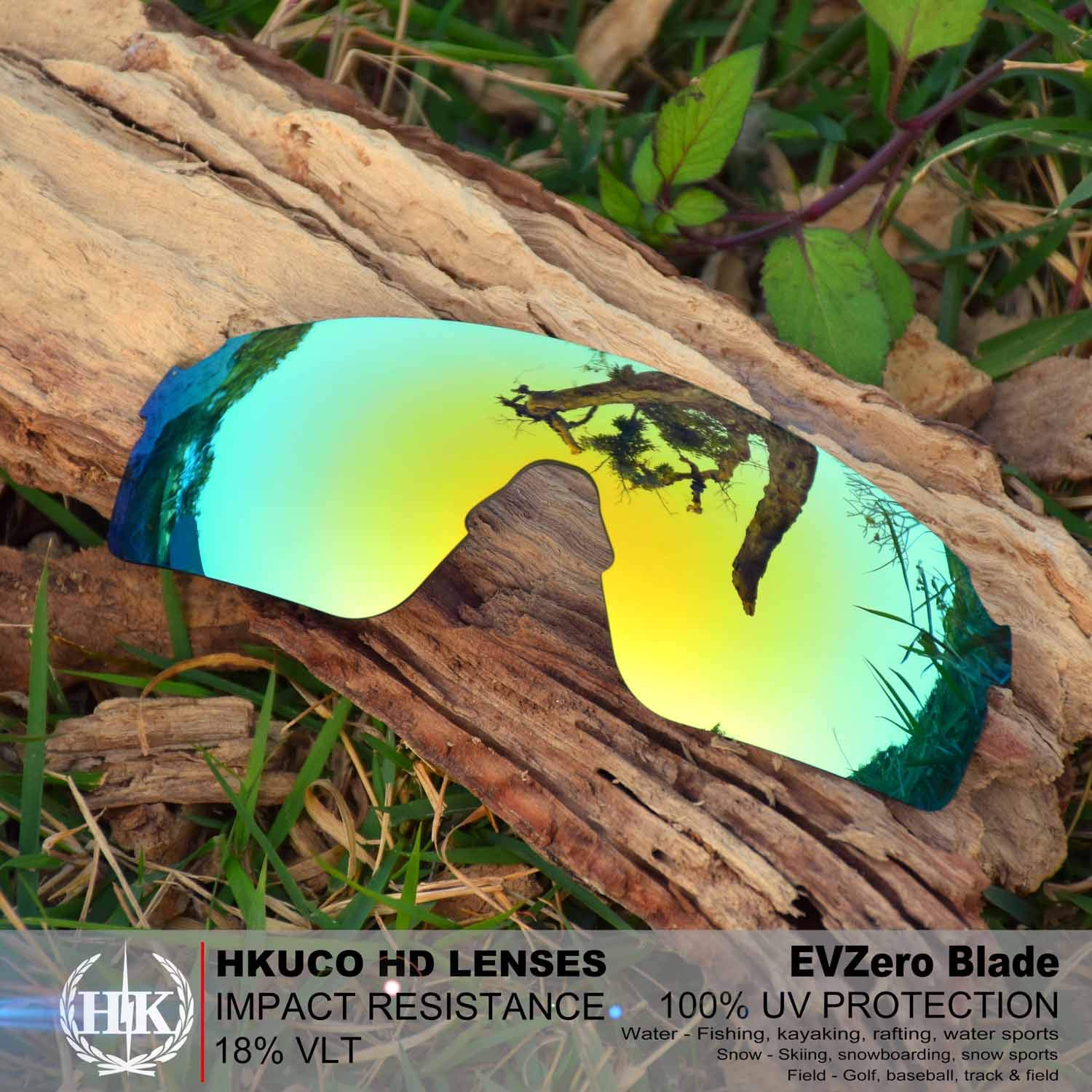HKUCO Polarized Replacement Lenses for Oakley EVZero Blades Sunglasses - UV Protection, Anti-Glare, Perfect for Running, Cycling & Outdoor Sports