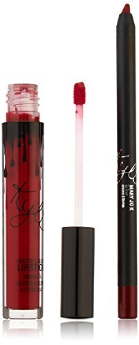 Kylie Mary Jo K Lip Kit - 1.6 Ounce Matte Liquid Lipstick & Lip Liner Set | Long-Lasting, Waterproof Makeup for Parties, Dates & Special Occasions