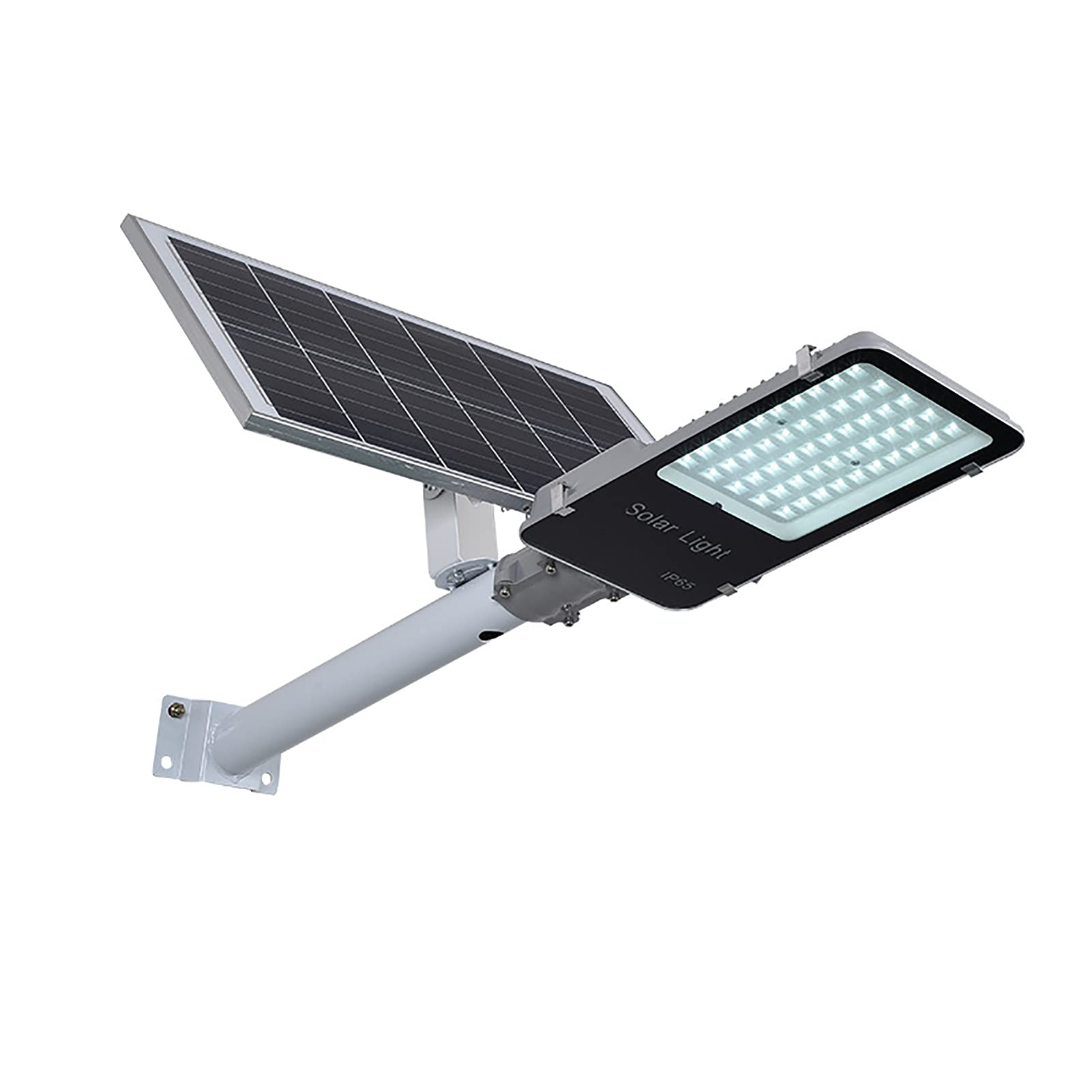 200W Solar Street Light with Remote Control - Dusk to Dawn LED Solar Flood Light, Daylight White Outdoor Security Lighting for Yard, Garden, Street, Parking Lot | Weatherproof & Pole Included | Perfect for Pathways, Driveways, and Backyard Safety