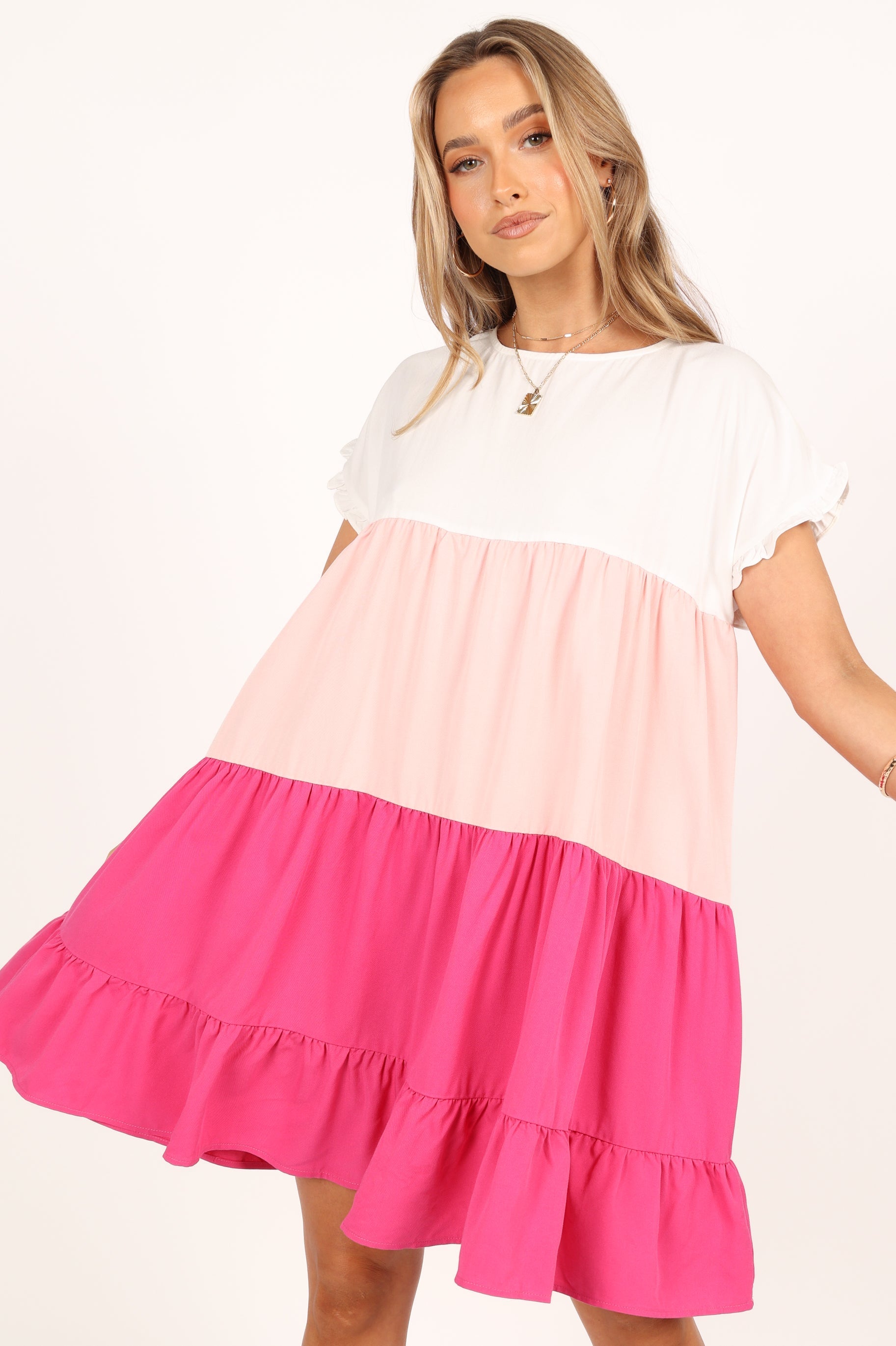 Elegant Garces Pink Dress for Women | Flowy Summer Dress | Perfect for Weddings, Parties & Date Nights