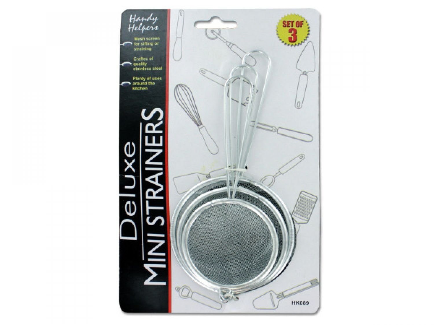 Premium Stainless Steel Mini Strainer Set - 12-Piece Kitchen Utensils for Cooking, Baking & Food Prep | Durable & Compact for Small Tasks, Tea, Spices & Garnishing | Perfect for Home Chefs & Professional Kitchens