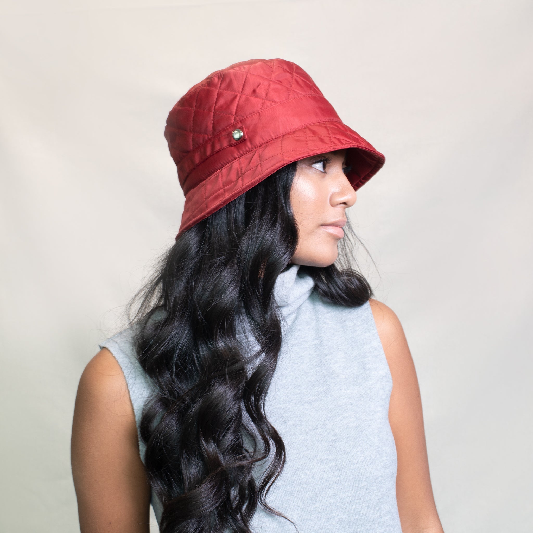 Women's Quilted Bucket Hat - Fashionable Sun Protection for Outdoor Activities, Travel & Beach