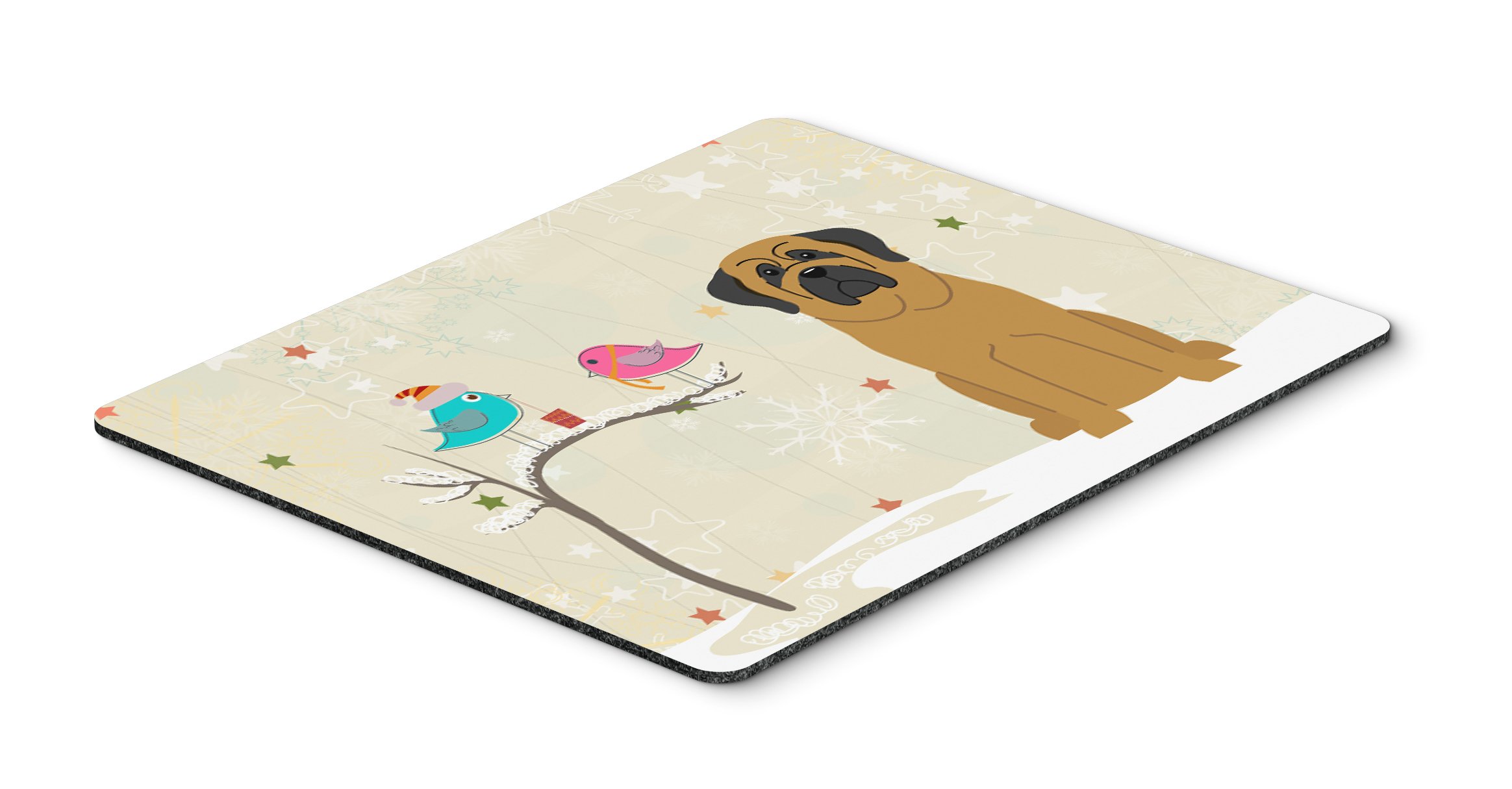 Between Friends Mastiff Mouse Pad - Large Washable Non-Slip Desk Mat for Home Office, Gaming & Computer Work | Heat-Resistant Hot Pad & Trivet for Kitchen Use | Cute Dog-Themed Desk Accessory