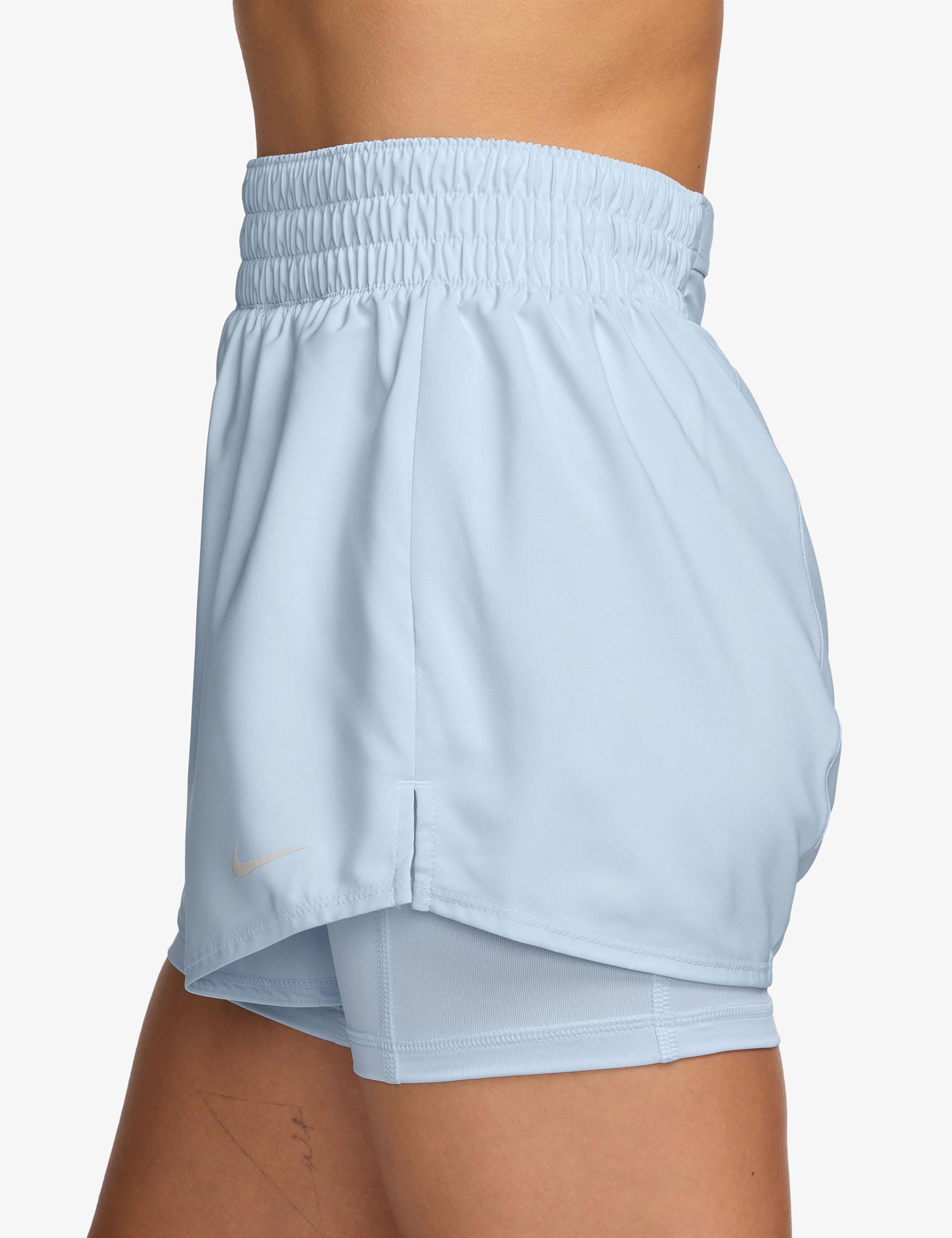 Nike Dri-FIT 2-in-1 Running Shorts for Men - Blue Tint/Reflective Silver | Moisture-Wicking Athletic Shorts with Built-In Liner | Perfect for Gym, Jogging & Outdoor Workouts