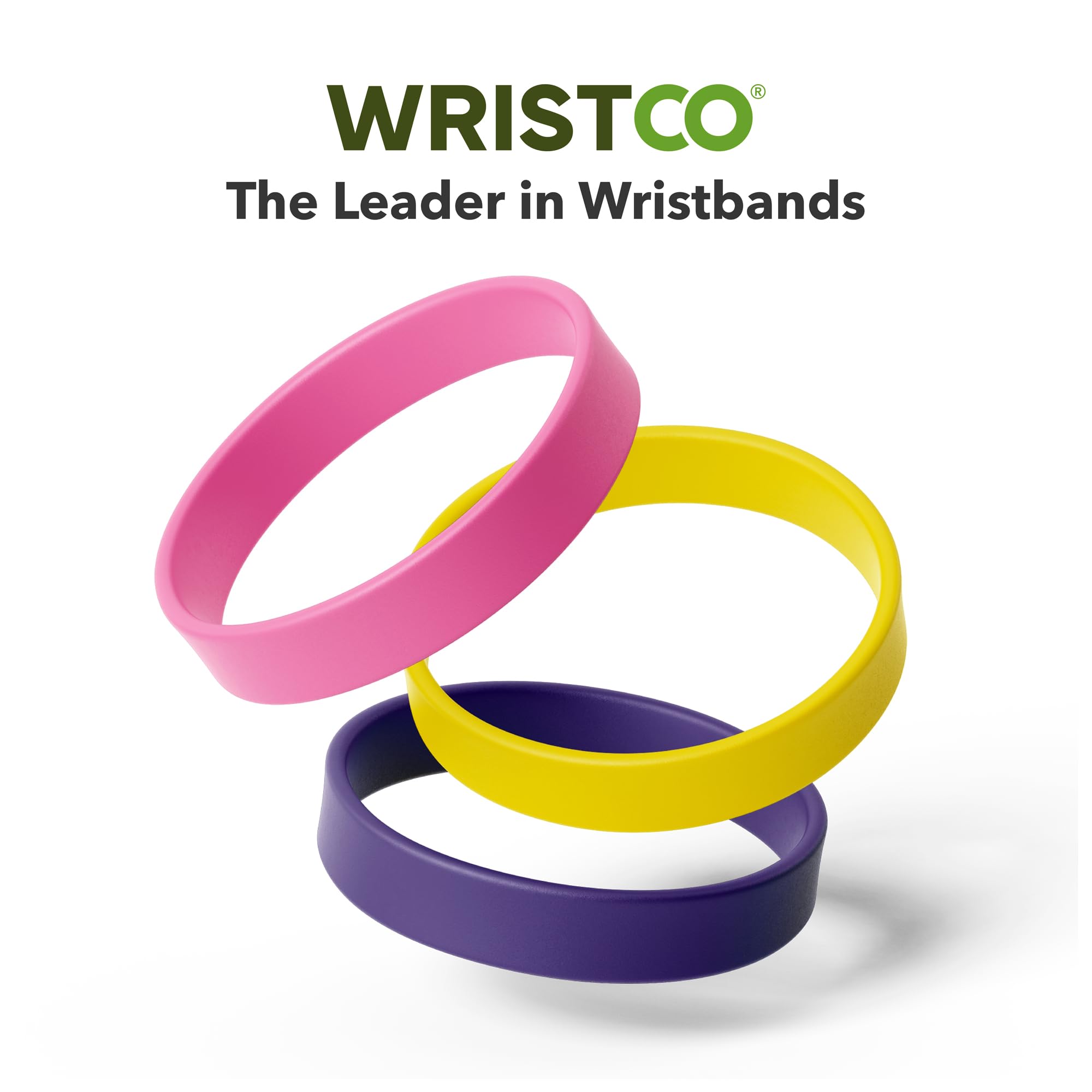 **WristCo 24-Pack Red Silicone Wristbands - Bulk Rubber Bracelets for Men & Women - Durable & Comfortable for Events, Parties, Fundraisers, Sports Teams & Identification - Fast USA Shipping - Perfect for Awareness Campaigns, Concerts & Team Spirit**