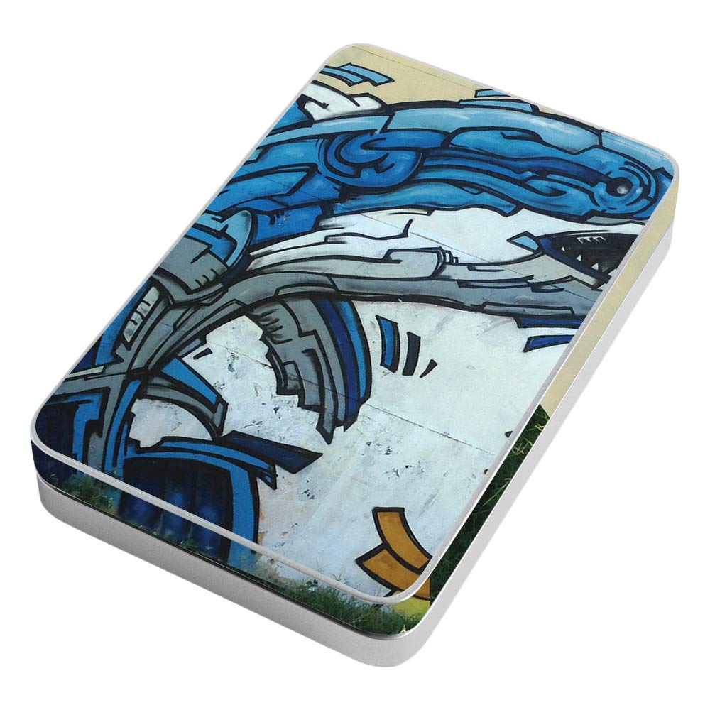 MightySkins Vinyl Decal Wrap Cover Compatible with Lifeprint 3x4.5 Hyperphoto Printer - Robo Shark Design | Protective Durable Skin for Customization | Easy to Apply & Remove | Made in USA | Perfect for Personalizing Printers at Home or Office