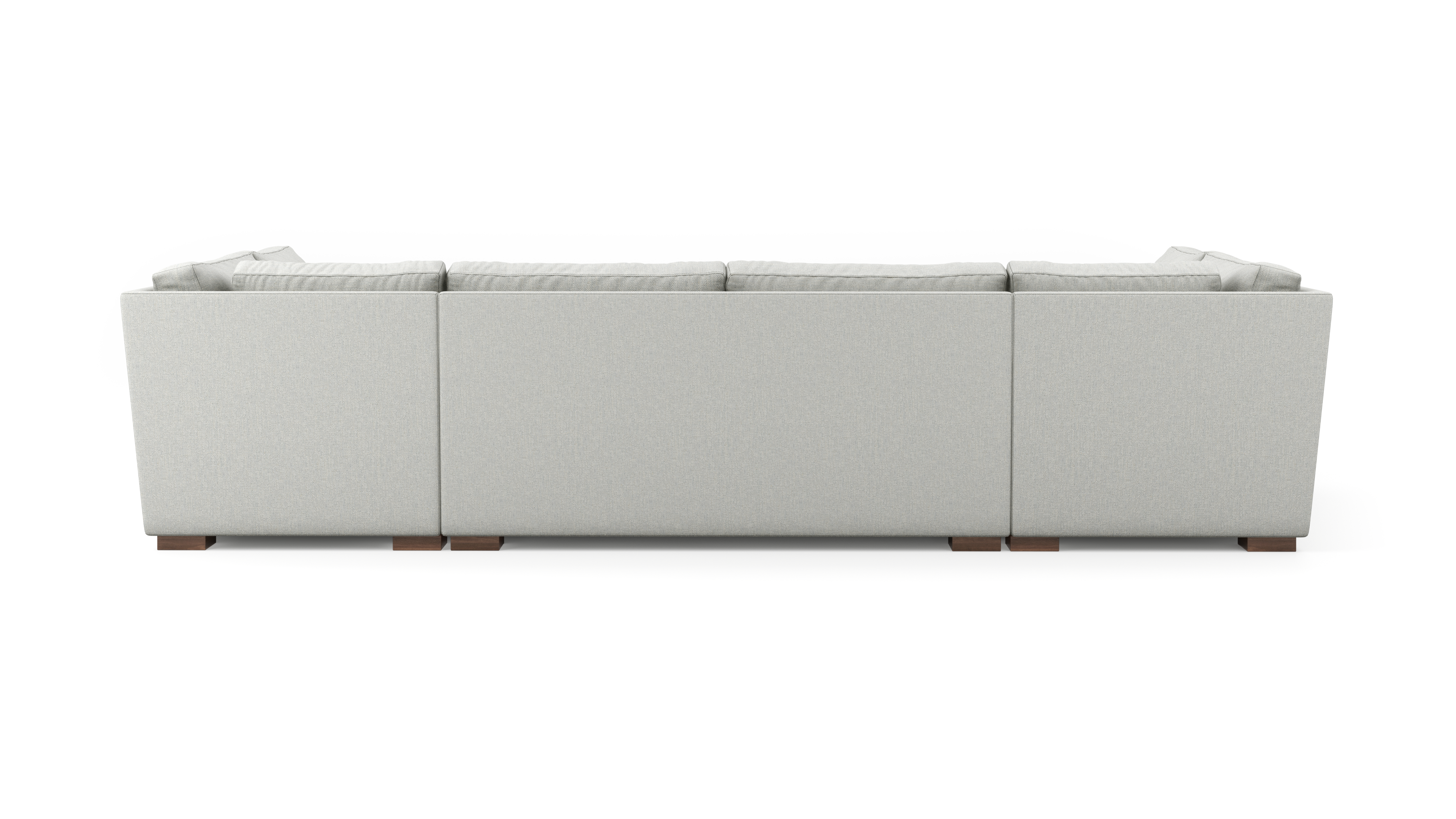 Comfortable U-Shaped Bumper Sectional Sofa for Living Room | Perfect for Family Gatherings & Movie Nights