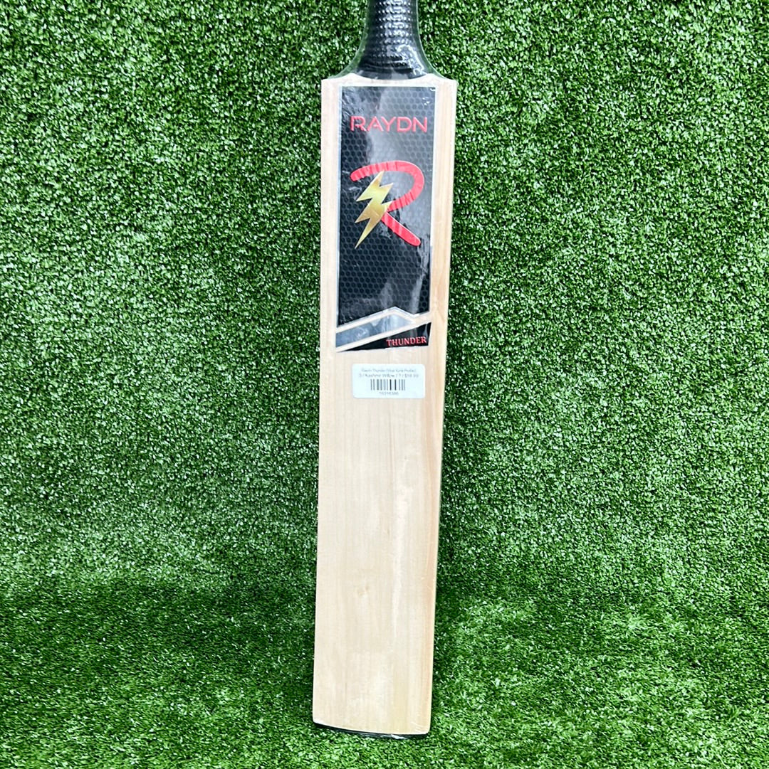 Raydn Thunder Kashmir Willow Lightweight Junior Cricket Bat - Virat Kohli Edition | Perfect for Tennis Ball Cricket Practice & Matches | Ideal for Kids & Beginners