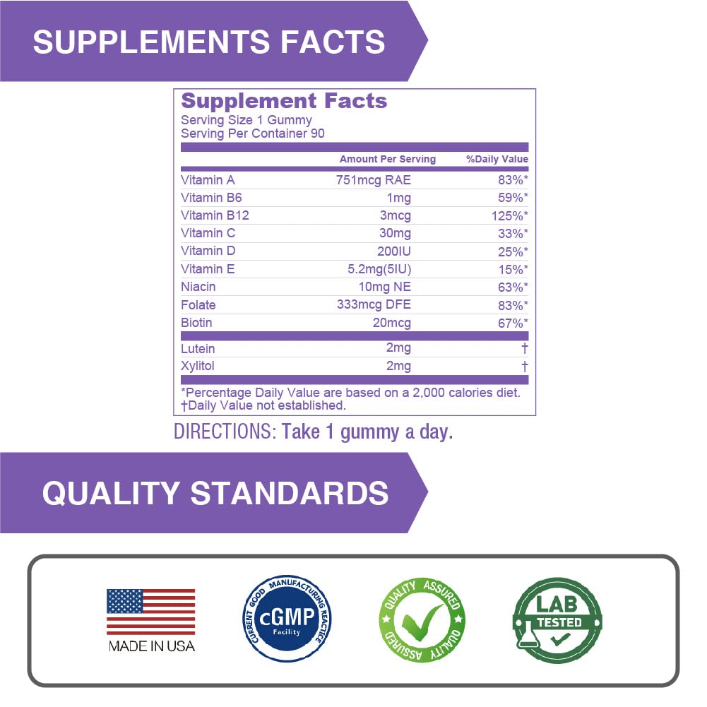 Lovita Kids Multivitamin Gummies - 90 Count | Delicious Vitamin Supplement for Children's Daily Health & Immune Support | Perfect for Picky Eaters & On-the-Go Nutrition