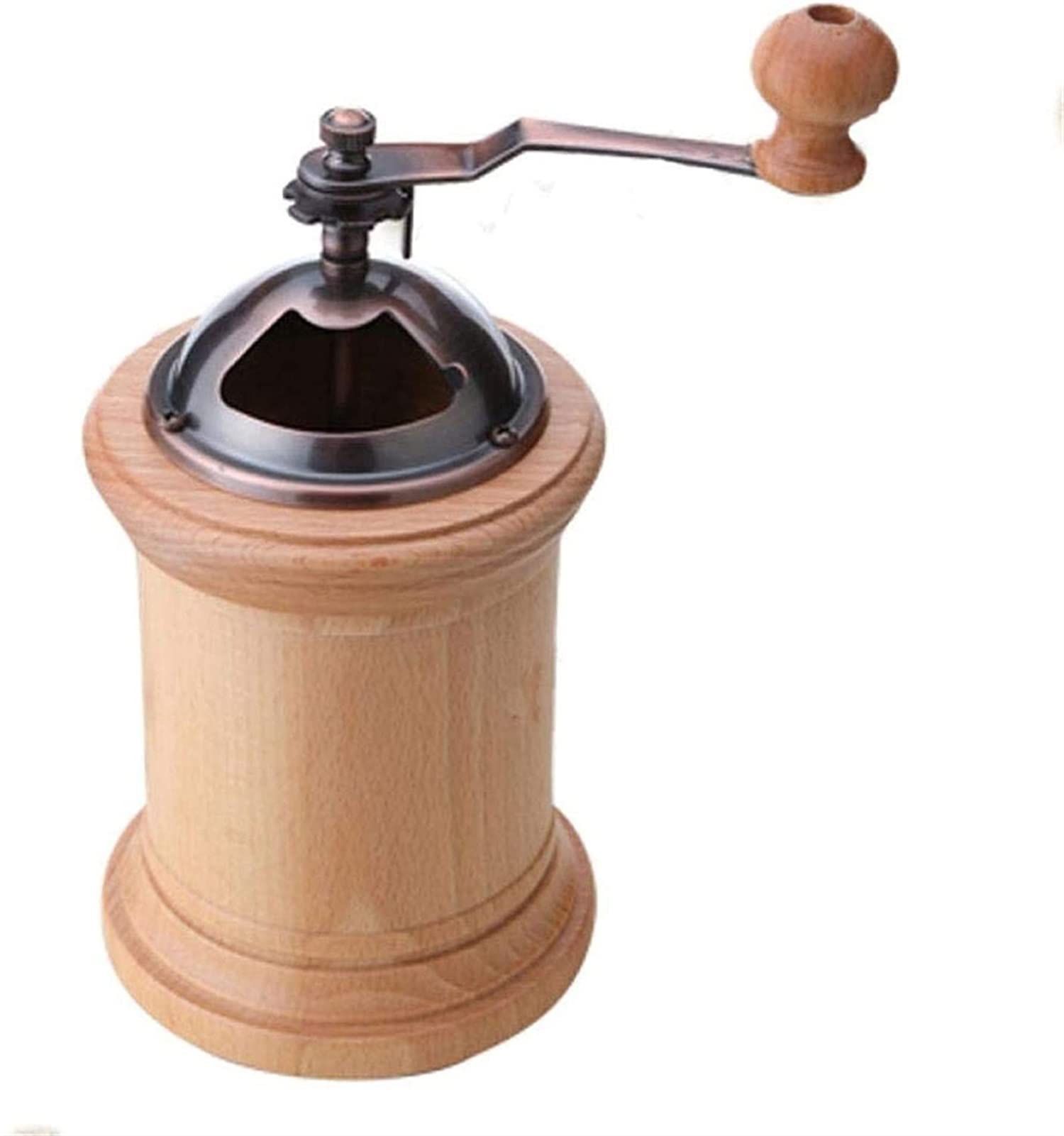 Premium Manual Coffee Grinder - Adjustable Ceramic Burr, Portable Hand Crank Mill with 18 Grind Settings & Glass Catch Jar - Perfect for Home, Camping & Travel Coffee Brewing