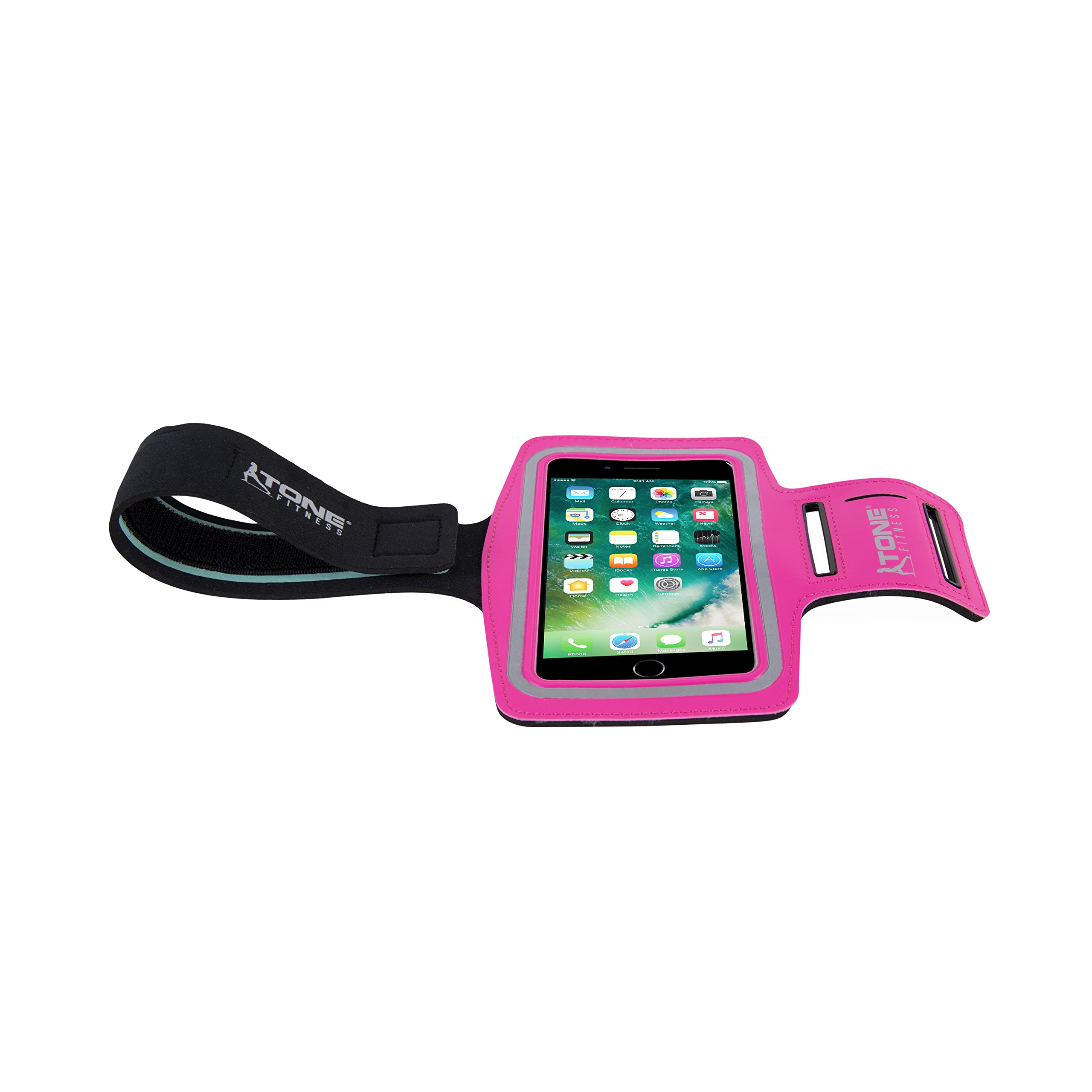 Tone Fitness HHST-TNMP3 Sports Armband for iPhone & Android Phones - Secure Running, Gym & Workout Phone Holder for Active Lifestyle