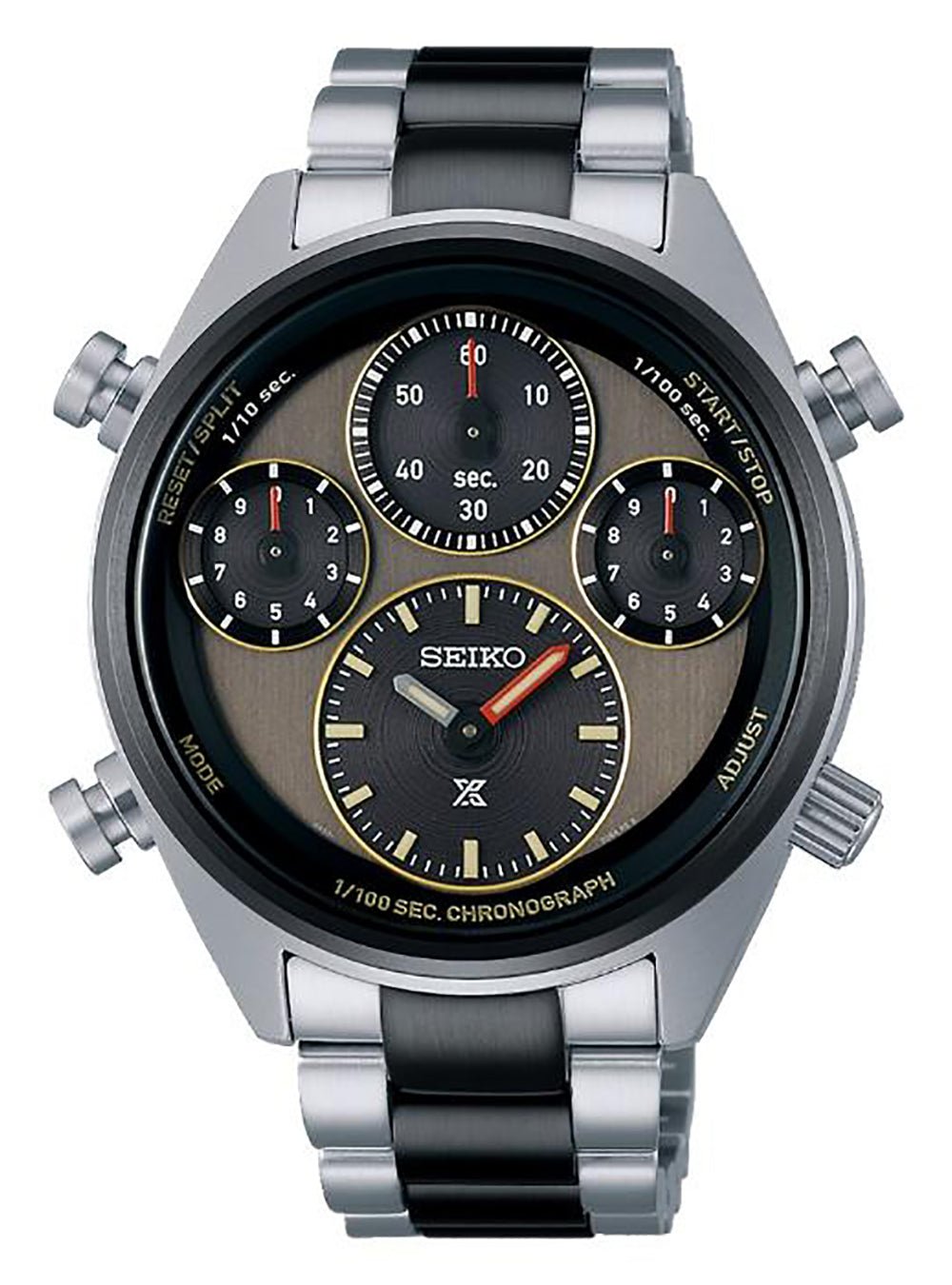 SEIKO PROSPEX Speedtimer 1/100 Second Solar Chronograph Watch - 40th Anniversary Limited Edition SBER005 (Made in Japan) | Analog Quartz Men's Sports Watch for Diving, Racing & Outdoor Adventures