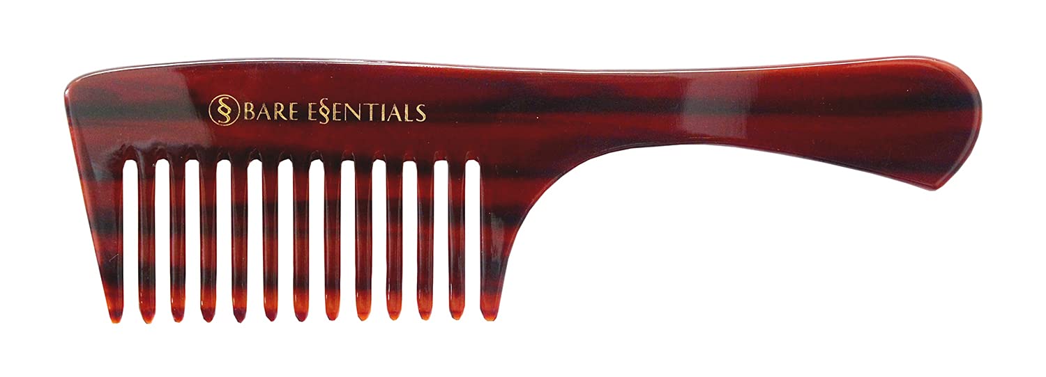 Bare Essentials Shampoo Comb - Gentle Detangling Hair Brush for Wet & Dry Hair - Perfect for Showering, Styling, and Daily Hair Care