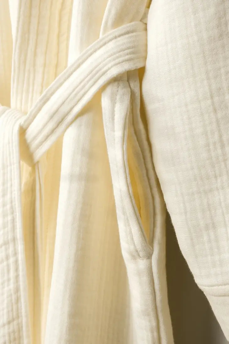 Luxury Spa Robe for Women - Ultra Soft 100% Cotton Gauze Bathrobe - Perfect for Relaxation, Massage, and Home Comfort