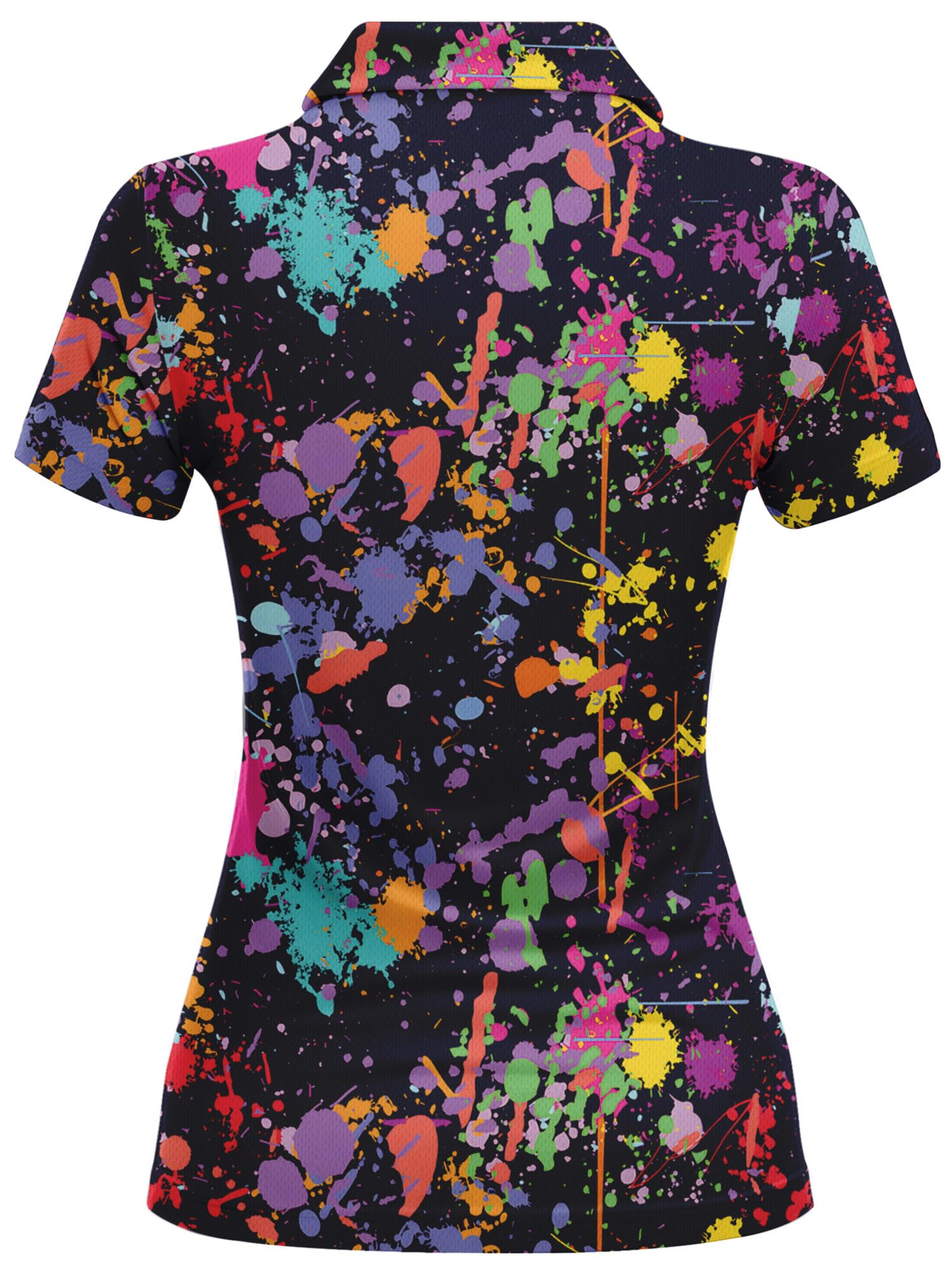 Women's Funny Graphic Print Golf Polo Shirts - Breathable Athletic Performance Shirts for Women - Perfect Golf Outfits & Gifts for Female Golf Lovers - Ideal for Golf Tournaments, Driving Range & Casual Wear