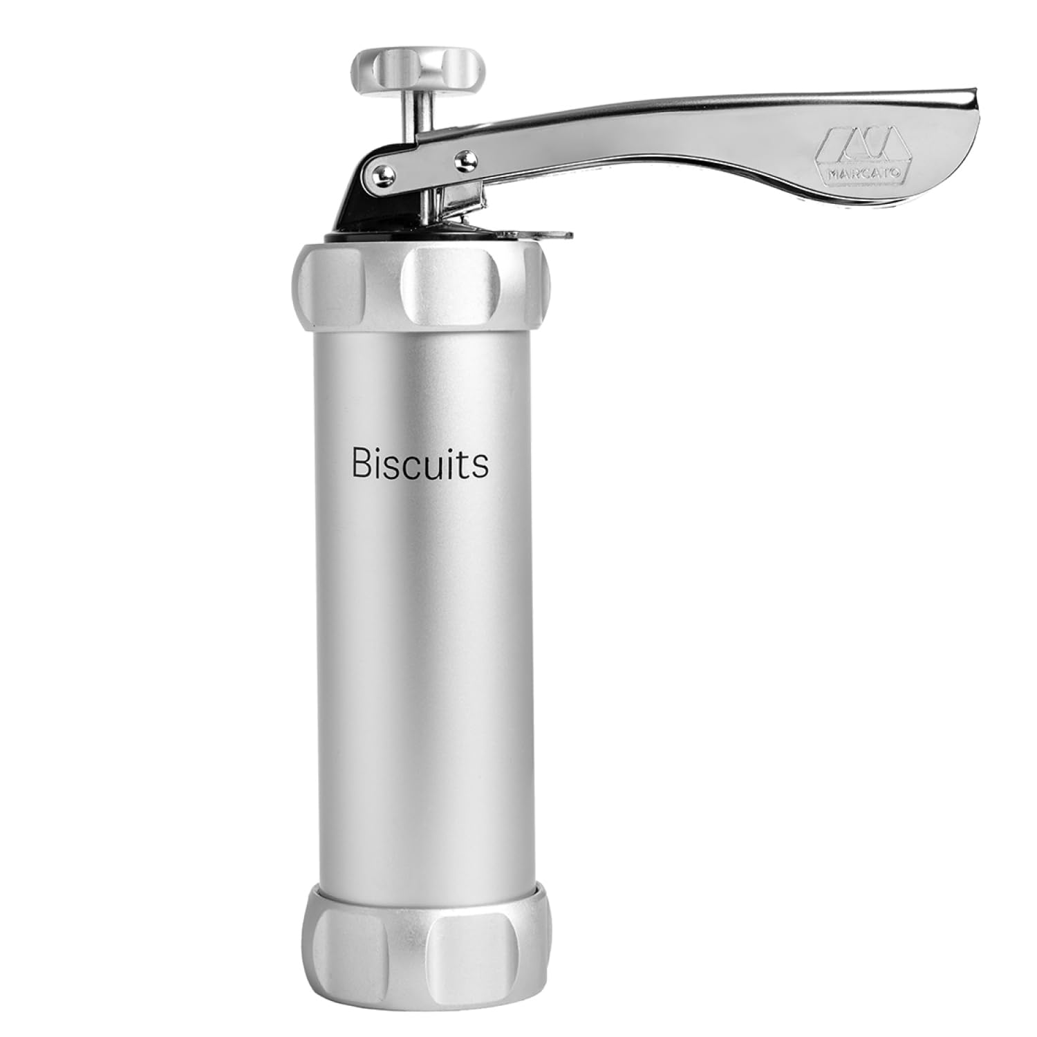 MARCATO Atlas Biscuit Maker Press - Italian Made Stainless Steel Cookie Press with 20 Disc Shapes for Baking - Perfect for Christmas, Weddings, and Holiday Cookie Decorating