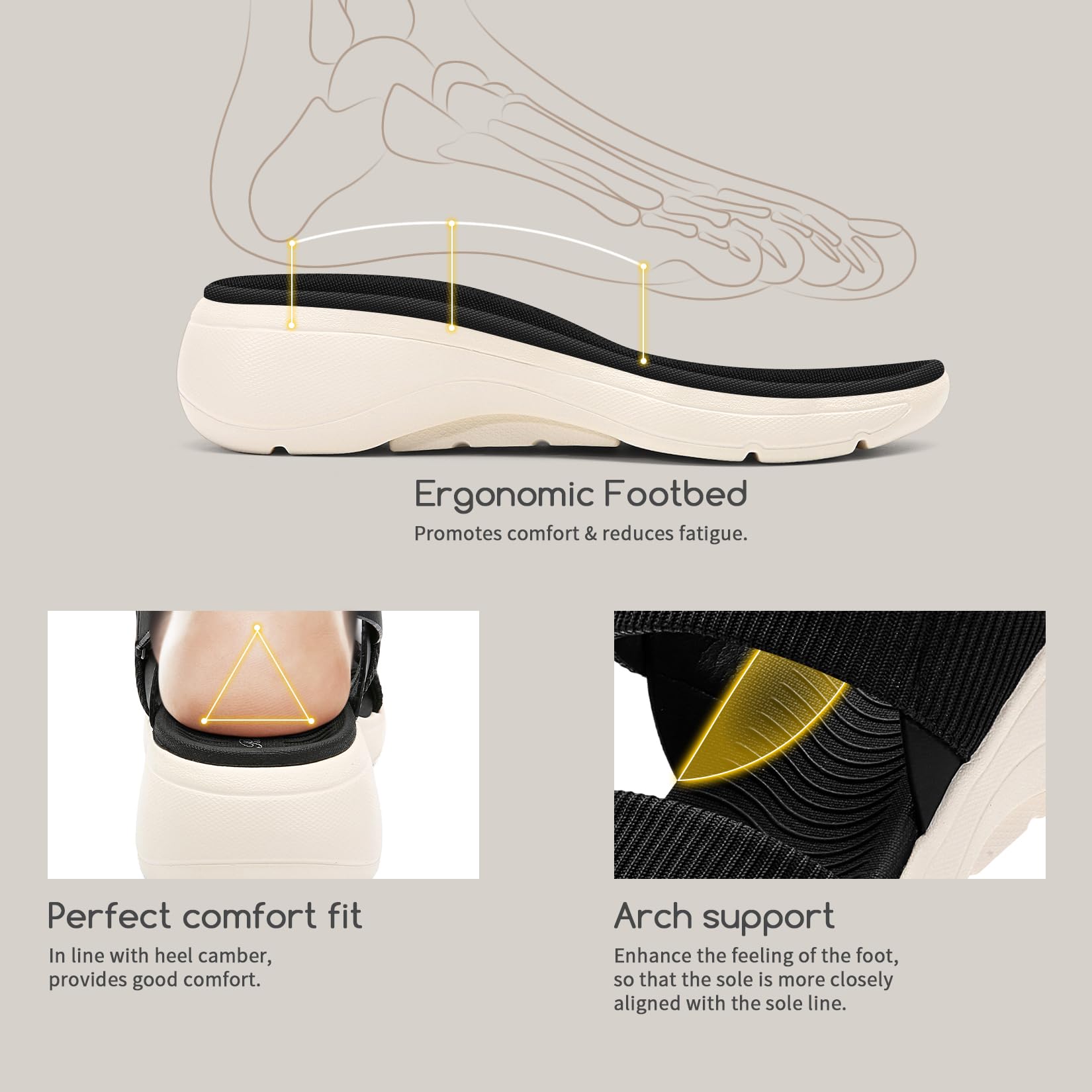 Best Women's Arch Support Sandals - Adjustable Lightweight Walking & Sport Sandals for Women - Perfect for Hiking, Travel & Everyday Comfort