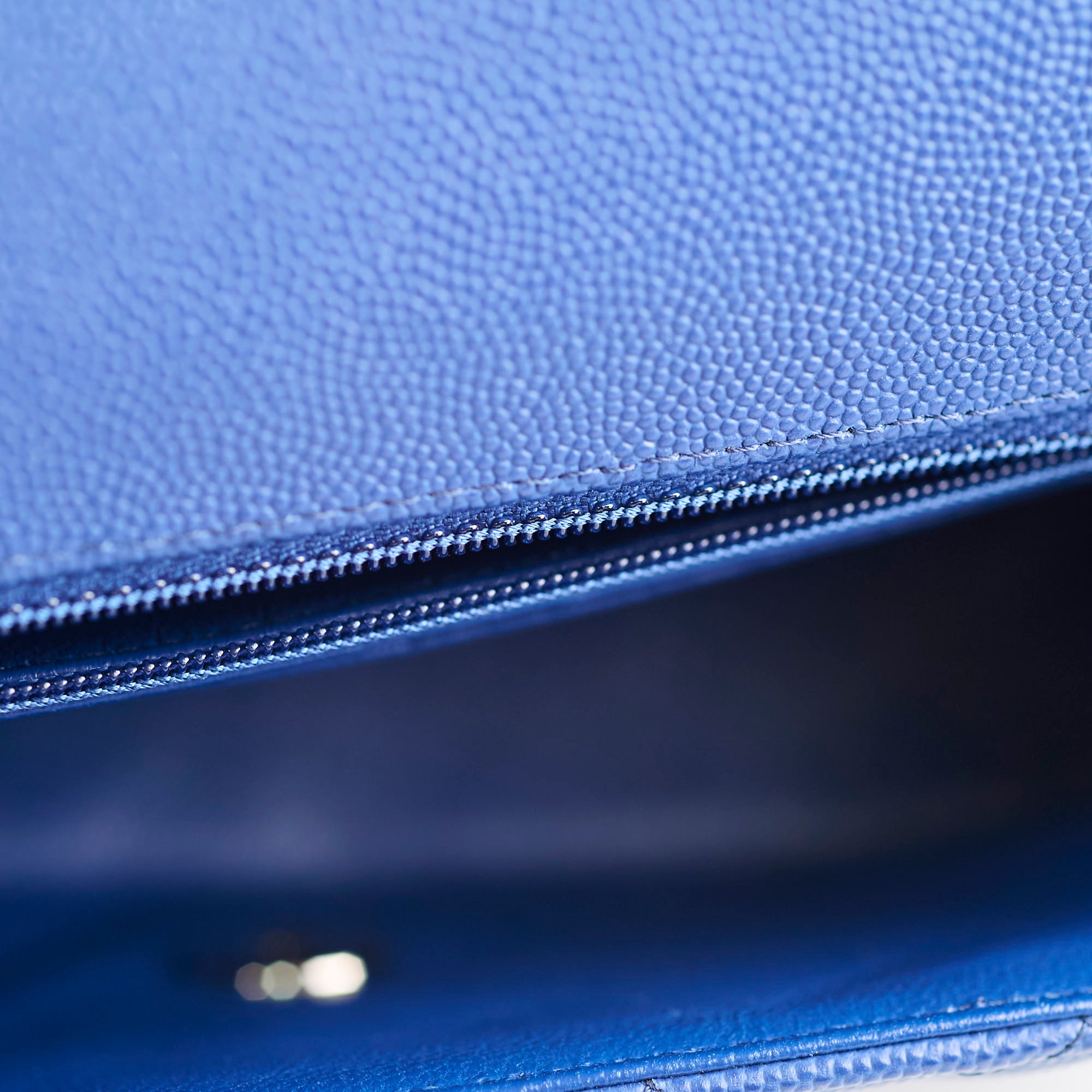 Chanel Mini Rectangular Caviar Leather Crossbody Bag in Blue - Perfect for Evening Events & Luxury Fashion Accessories