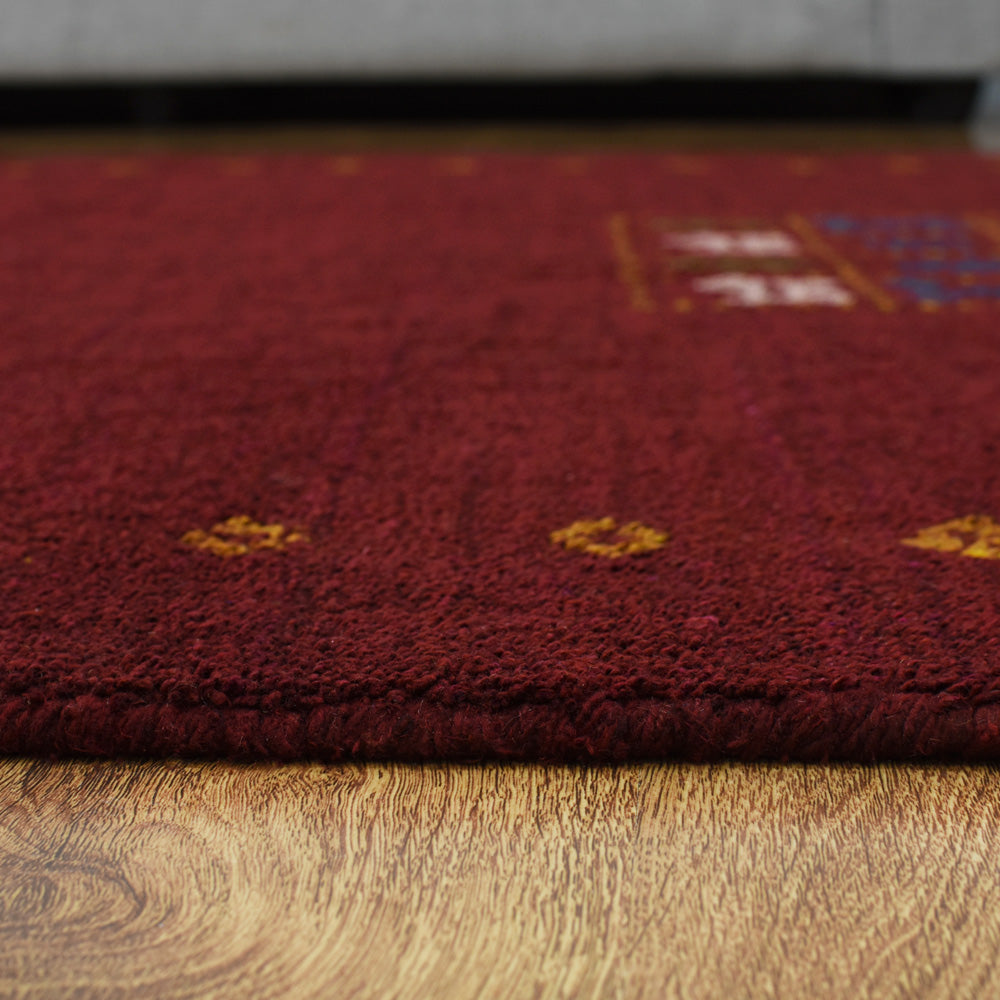 Handmade Poise Hand Knotted Rug – Premium Wool Area Rug for Living Room, Bedroom & Dining Room – Soft & Durable Home Decor