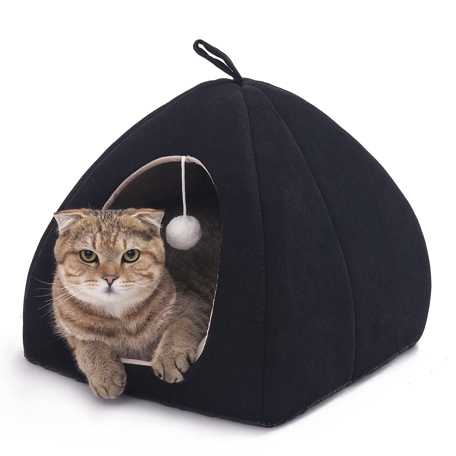 Cozy Foldable Cat Bed Cave Tent - Soft & Comfortable Indoor/Outdoor Pet House for Small Cats - Perfect for Napping, Lounging & Traveling