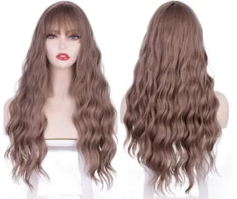 Danity Long Wavy Wig - Natural Looking Synthetic Hair Extensions for Women | Perfect for Cosplay, Daily Wear & Special Occasions