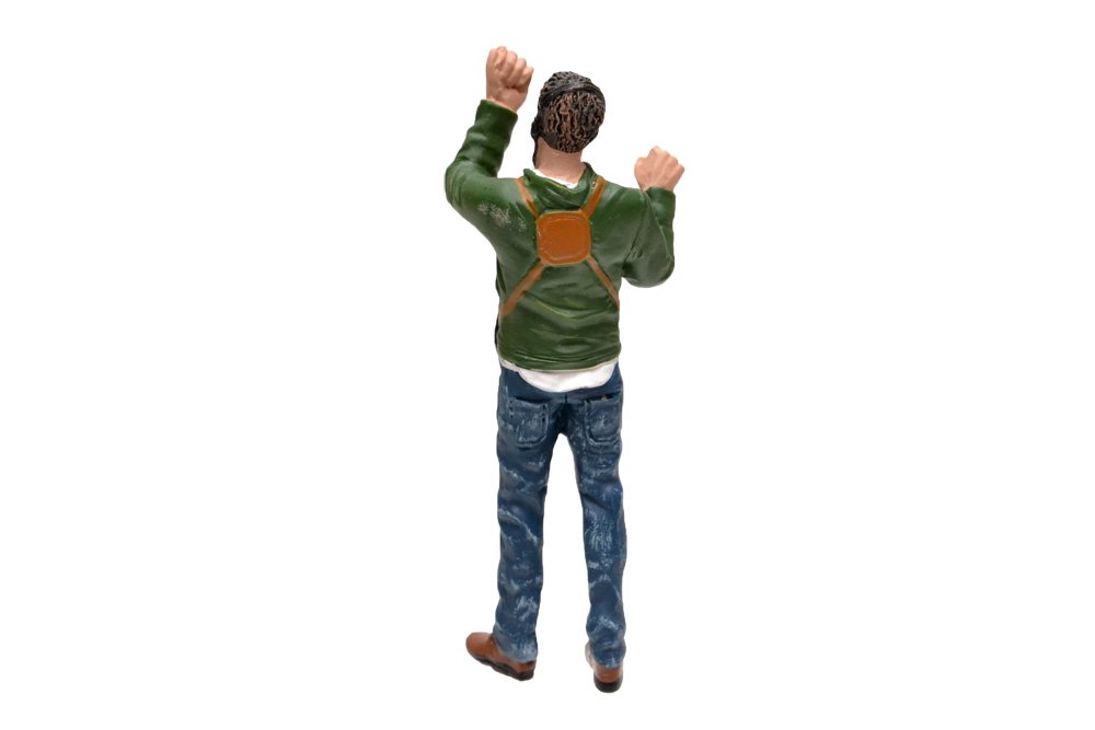 1:24 Scale American Diorama Camera Crew Figure III - Realistic Boom Operator Model for Film Set Dioramas, Photography Scenes & Miniature Displays