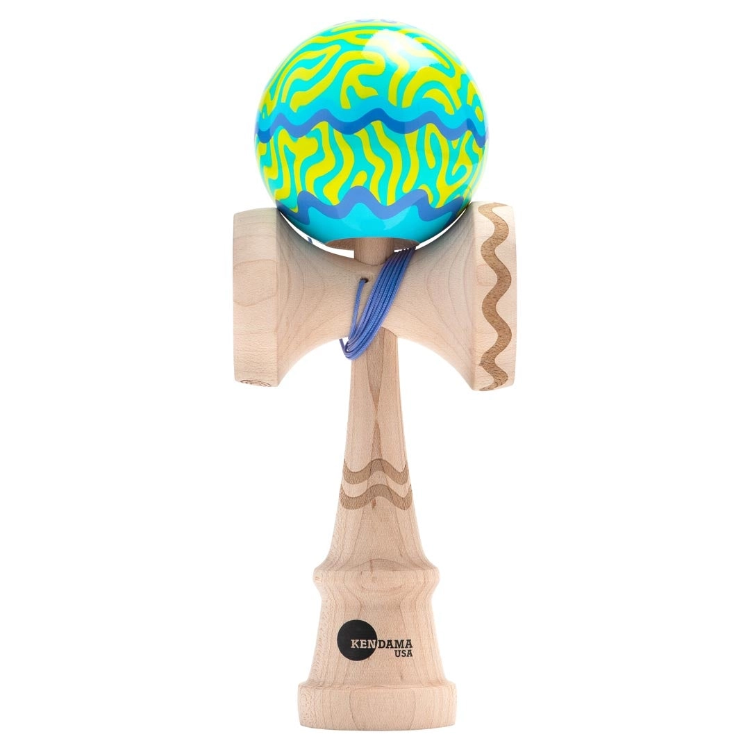 Kaizen Kendama Coral - Premium Wooden Skill Toy for Hand-Eye Coordination & Fun - Perfect for Kids, Adults & Stress Relief at Home, Office or Outdoor Play