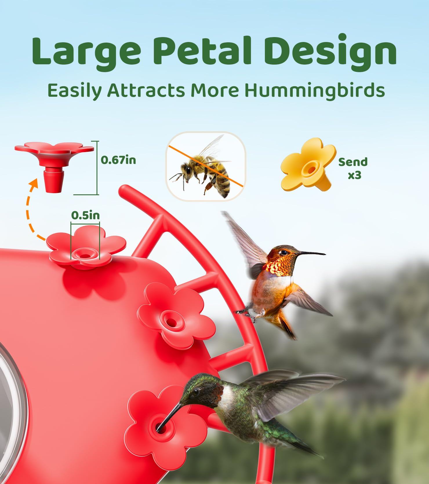 HIXX Smart Hummingbird Feeder with Camera - Solar Powered Bird Feeder with AI Recognition, Ant Moat & Bee Proof Design - Easy Clean & Refill - Includes Coolfly Birdwatching App - Perfect Gift for Bird Lovers (17.5 oz) - Ideal for Backyard Birdwatching, Nature Photography & Outdoor Decor