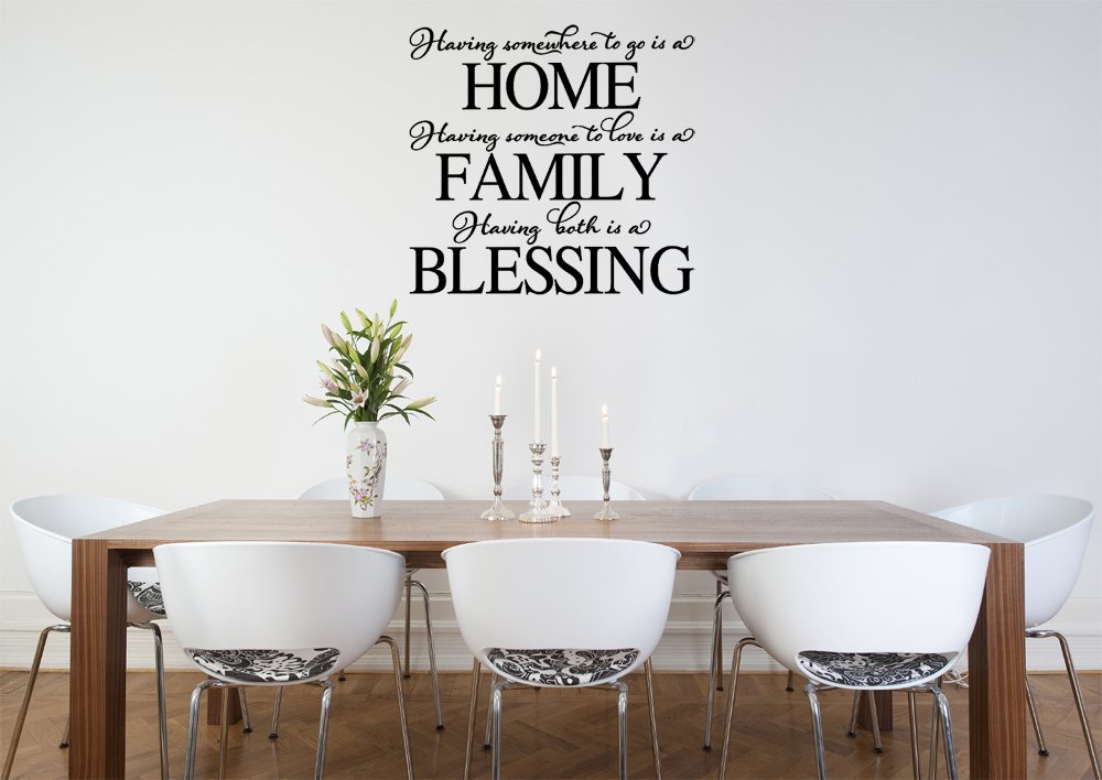 Family Love Quote Vinyl Wall Decal - Inspirational Home Decor Sticker Art for Living Room, Bedroom & Nursery - Perfect for Housewarming Gifts & Interior Design