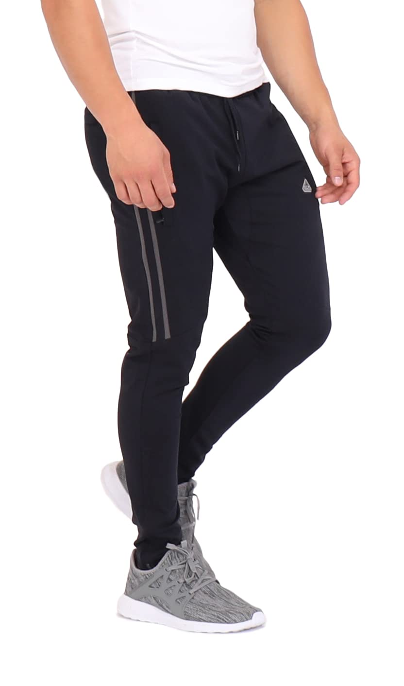 SCR Tall Jogger Sweatpants for Men - 33/36 Inseam Athletic Sweatpants with Zipper Pockets | Comfortable Workout & Lounge Pants for Tall Men