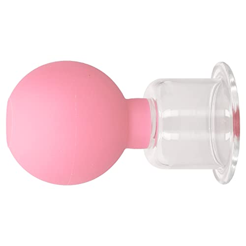Facial Cupping Set for Stress Relief & Skin Rejuvenation - Pink No.4 Single Vacuum Cupping Cup, Durable & Easy to Use for Home Spa, Facial Massage & Relaxation Therapy