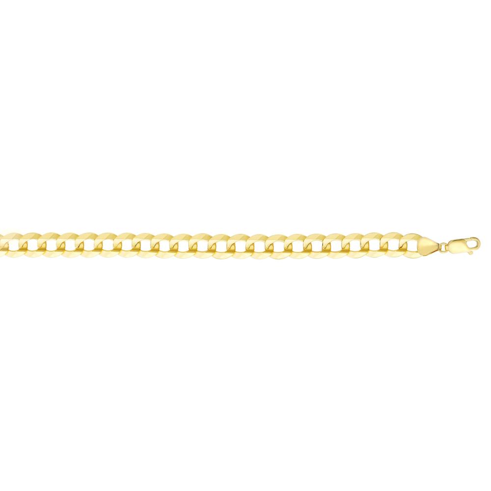 14K Gold 11.23mm Comfort Curb Chain Necklace for Women - Dainty & Elegant Jewelry Gift for Birthday, Anniversary & Valentine's Day