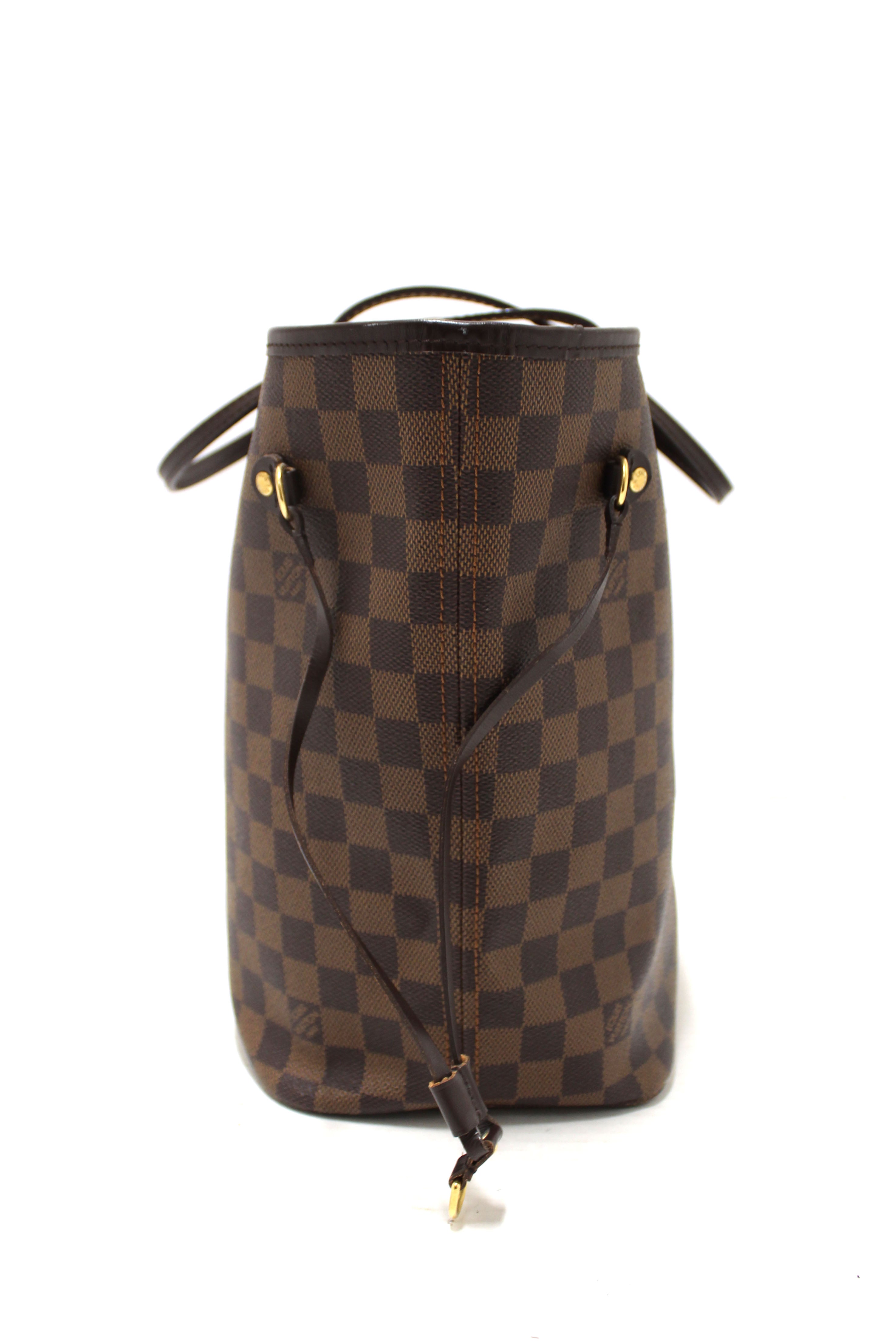 Authentic Louis Vuitton Damier Ebene Neverfull MM Shoulder Bag - Luxury Designer Tote for Women, Perfect for Work, Travel & Everyday Use