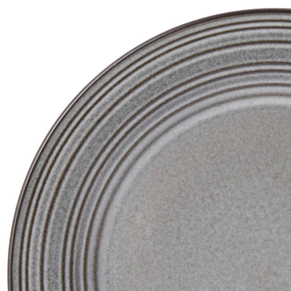 Swirl Speckle Graphite 16-Piece Dinnerware Set - Service for 4 - Elegant Stoneware Plates, Bowls & Mugs - Perfect for Family Dinners, Entertaining Guests & Restaurant-Style Dining