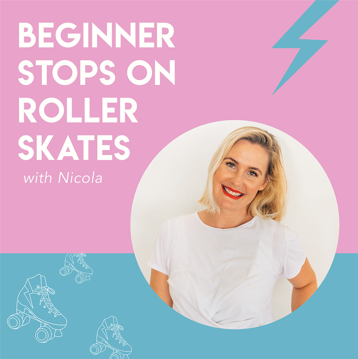 RollerFit Learn To Skate Program for Absolute Beginners - Perfect for Kids & Adults Starting Roller Skating